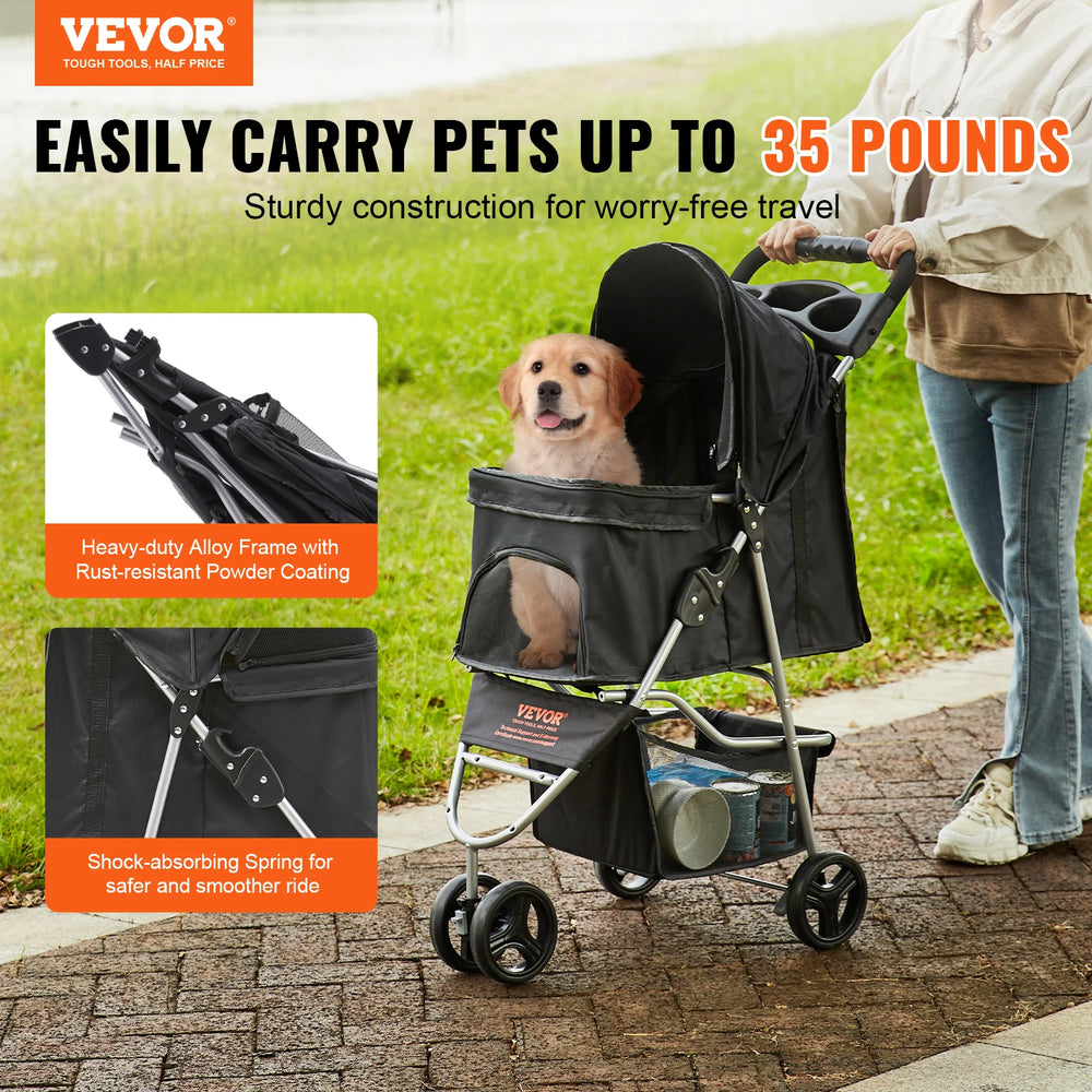 best pet stroller for small dogs PawPal Adventure Pet Stroller – Best Pet Central